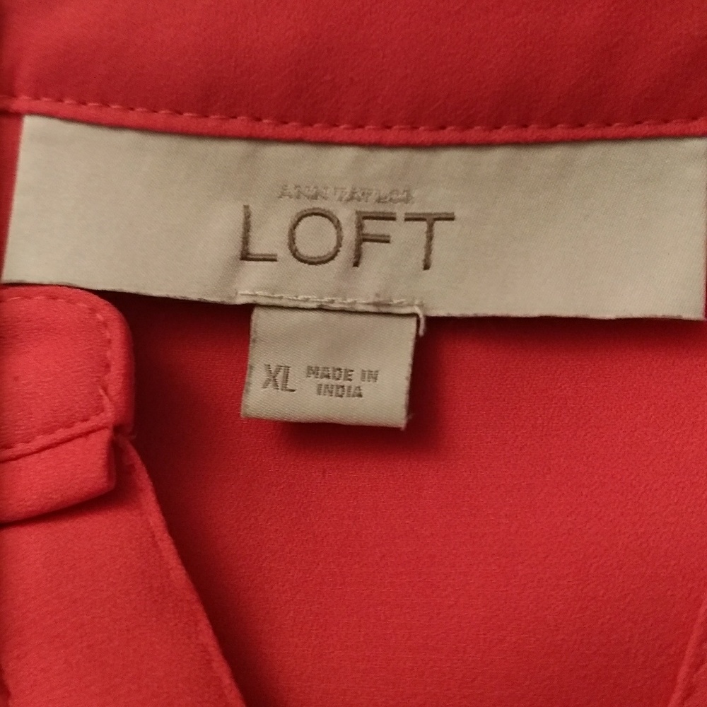 Loft Orange Blouse